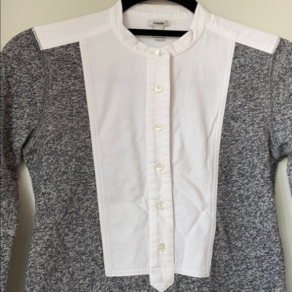 J.Crew Women’s Tuxedo Bib Sweatshirt Style (08197) - Picture 2 of 14